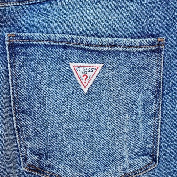 New GUESS 1981 Frayed Slim Straight Jeans sz 26 - Picture 14 of 14